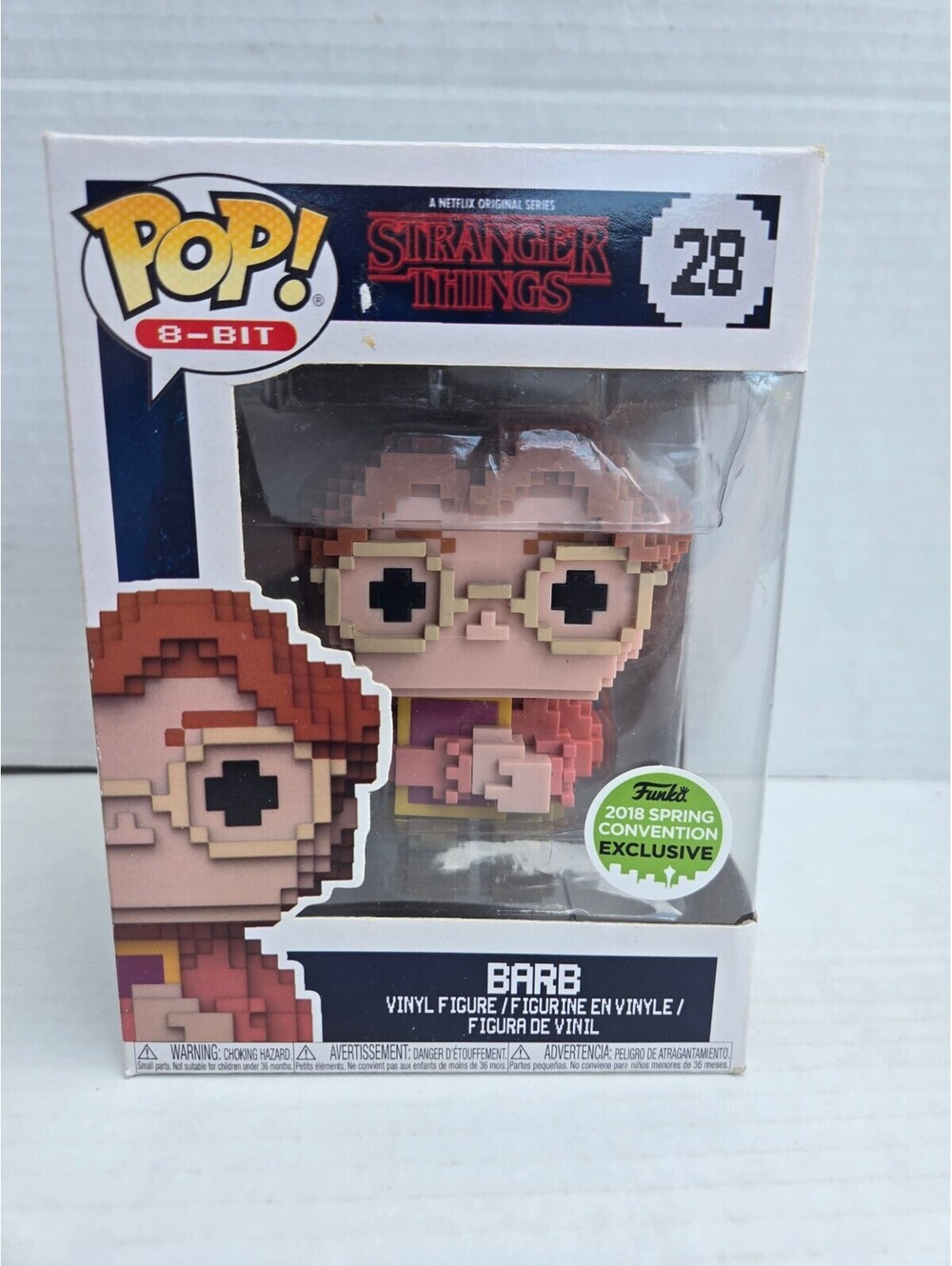Funko Pop! 8-Bit Stranger Things Barb Vinyl Figure #28 - 2018 Spring Convention,